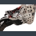 Skid plate with exhaust pipe guard and plastic bottom for Beta RR200 2020-2023.